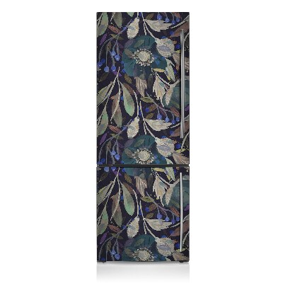 Magnetic refrigerator cover Botanical pattern