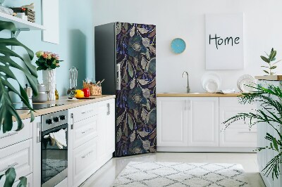 Magnetic refrigerator cover Botanical pattern