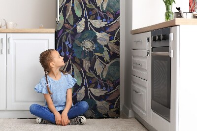 Magnetic refrigerator cover Botanical pattern