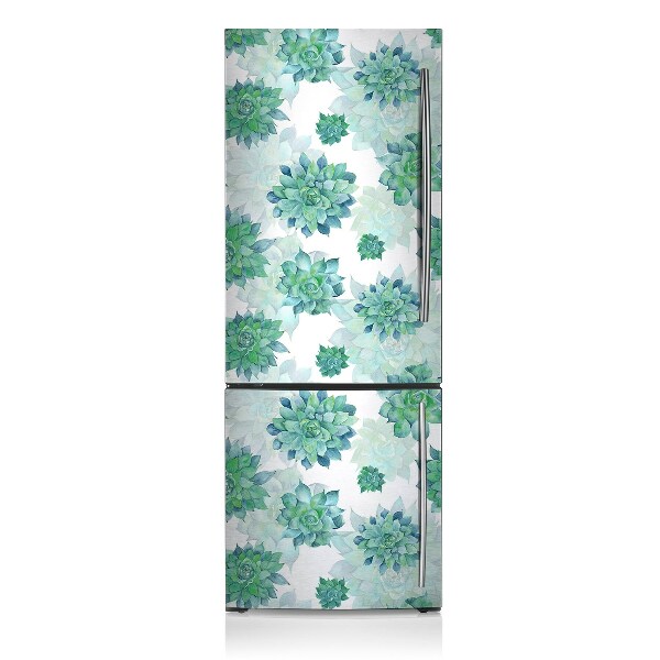 Decoration refrigerator cover Colorful succulents