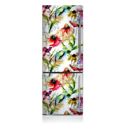 Decoration refrigerator cover Colorful flowers