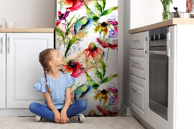 Decoration refrigerator cover Colorful flowers