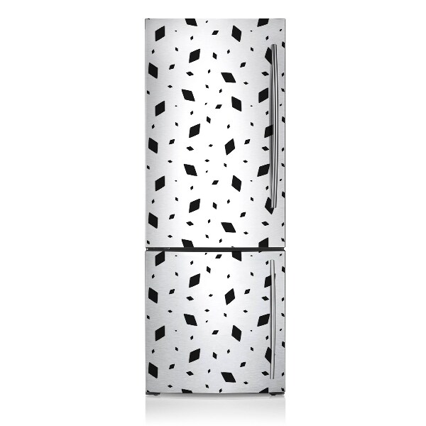 Magnetic refrigerator cover Geometric motifs