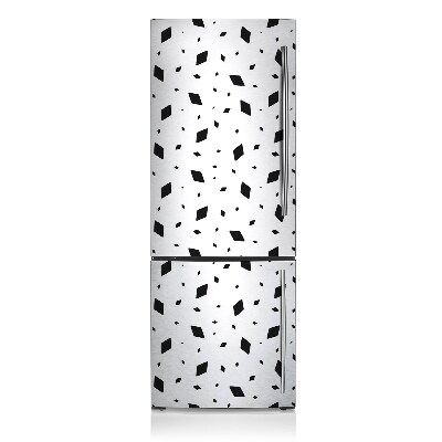 Magnetic refrigerator cover Geometric motifs