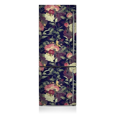 Magnetic refrigerator cover Vintage flowers