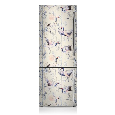 Decoration refrigerator cover Crane dance