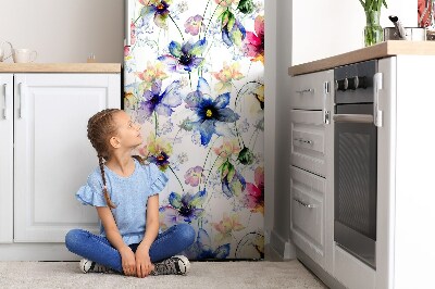 Decoration refrigerator cover Field flowers