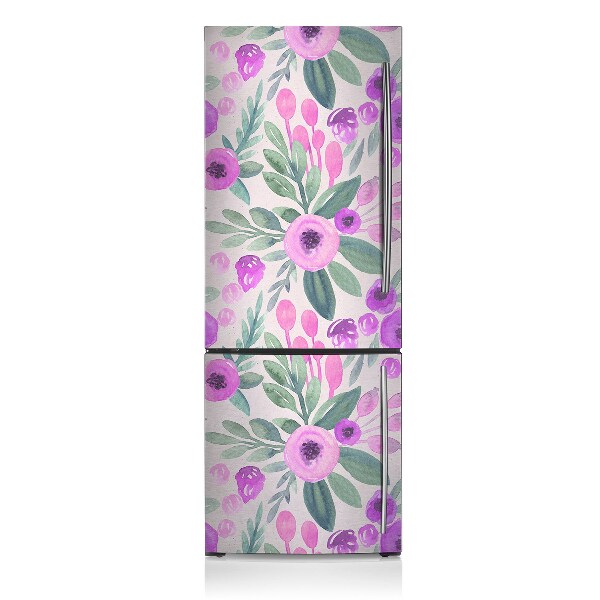 Magnetic refrigerator cover Floral pattern