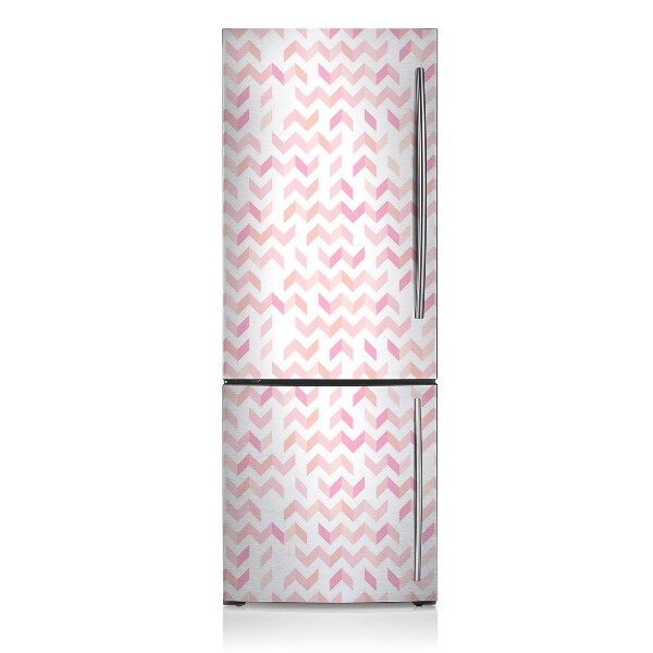 Magnetic refrigerator cover Geometric herringbone