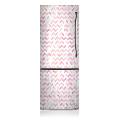 Magnetic refrigerator cover Geometric herringbone