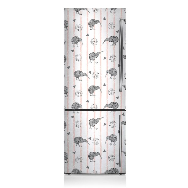 Magnetic refrigerator cover Kiwi bird pattern