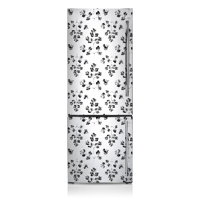 Magnetic refrigerator cover Black and white pattern