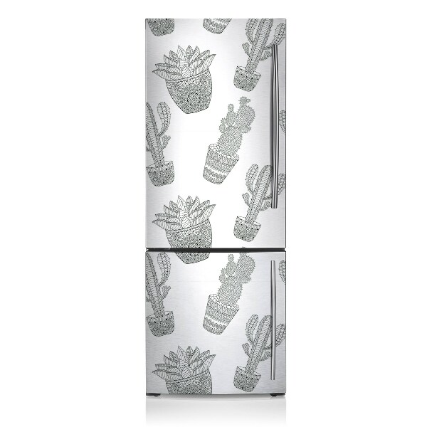 Magnetic refrigerator cover Mexican cactus