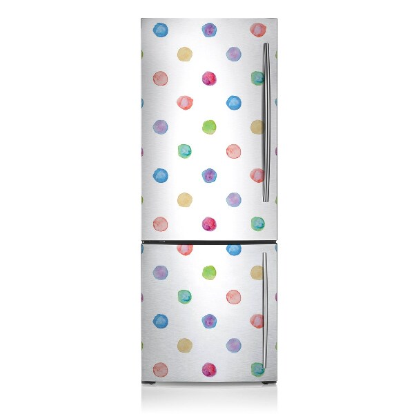 Magnetic refrigerator cover Colorful dots