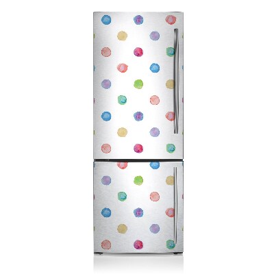 Magnetic refrigerator cover Colorful dots