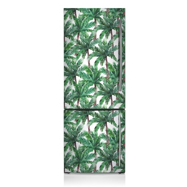 Magnetic refrigerator cover Tropical palm trees