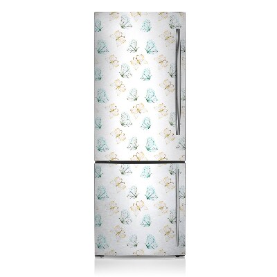 Magnetic refrigerator cover Butterflies