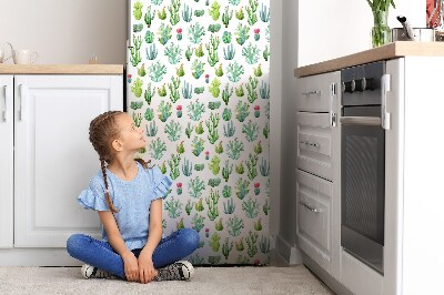 Magnetic refrigerator cover Little cactus