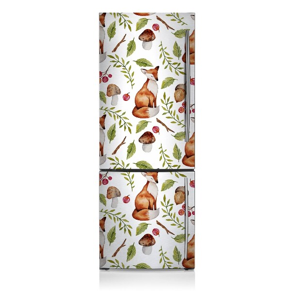 Magnetic refrigerator cover Forest and fruit forest