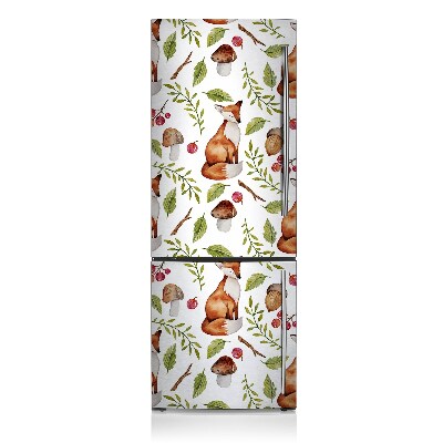 Magnetic refrigerator cover Forest and fruit forest