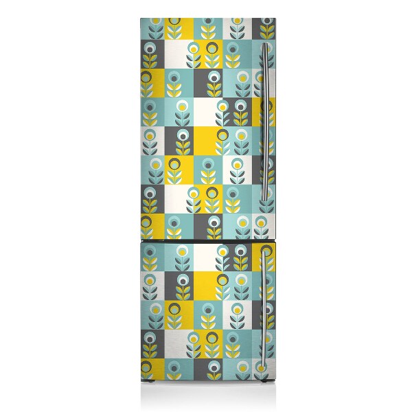 Magnetic refrigerator cover Scandinavian pattern