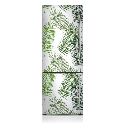 Decoration refrigerator cover Bright palm leaves