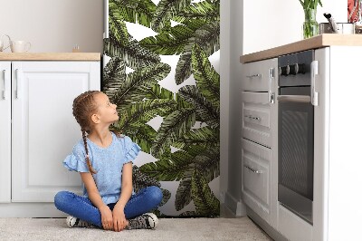 Decoration refrigerator cover Jungle leaves