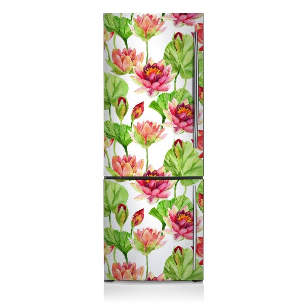 Magnetic refrigerator cover Flower lotos lotos