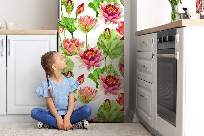 Magnetic refrigerator cover Flower lotos lotos