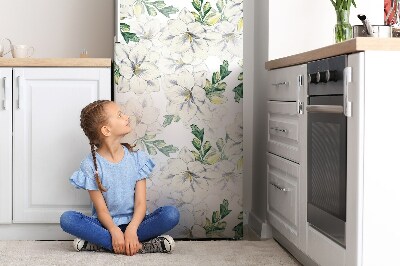 Magnetic refrigerator cover Flowers of milling