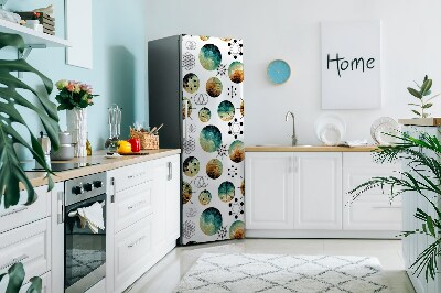 Magnetic refrigerator cover Galactic pattern