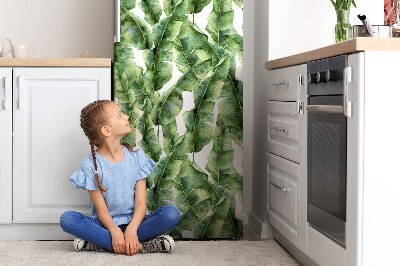 Decoration refrigerator cover Exotic leaves