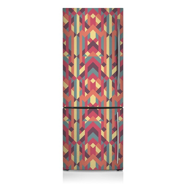 Decoration refrigerator cover Colorful lines