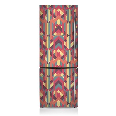 Decoration refrigerator cover Colorful lines