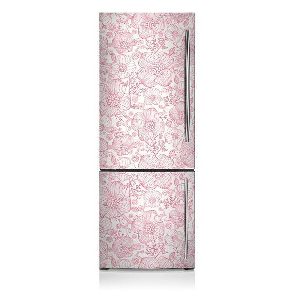 Decoration refrigerator cover Flower tears line