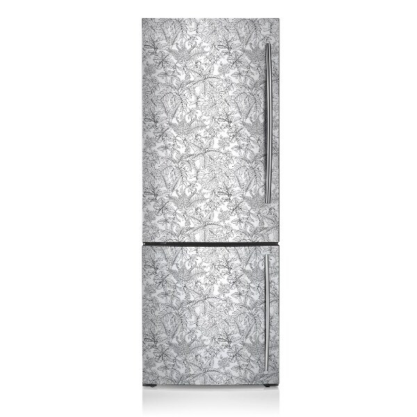 Magnetic refrigerator cover Pulled leaves