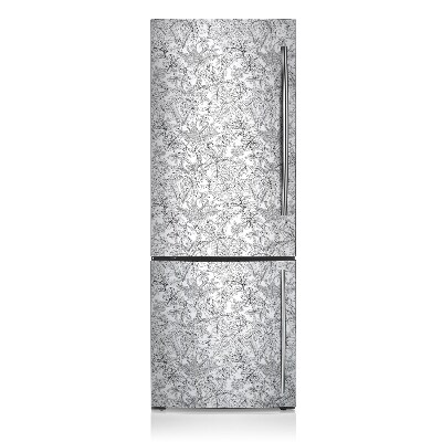 Magnetic refrigerator cover Pulled leaves