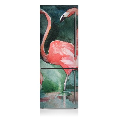 Decoration refrigerator cover Painted flamingo