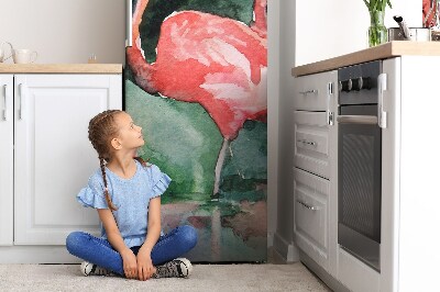 Decoration refrigerator cover Painted flamingo