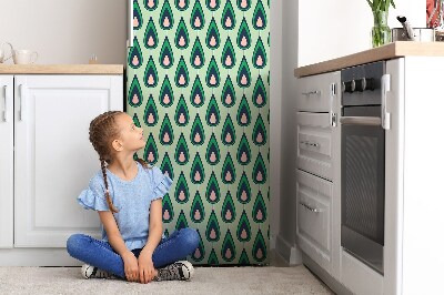 Decoration refrigerator cover Green tears