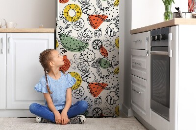 Decoration refrigerator cover Fruit contours