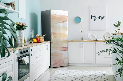 Decoration refrigerator cover Yellow lines