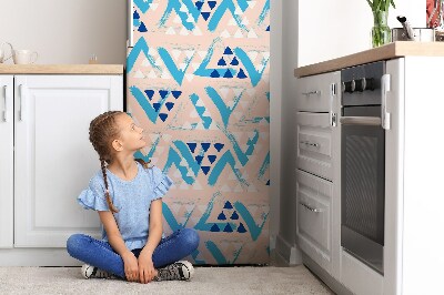 Decoration refrigerator cover Pattern of triangles