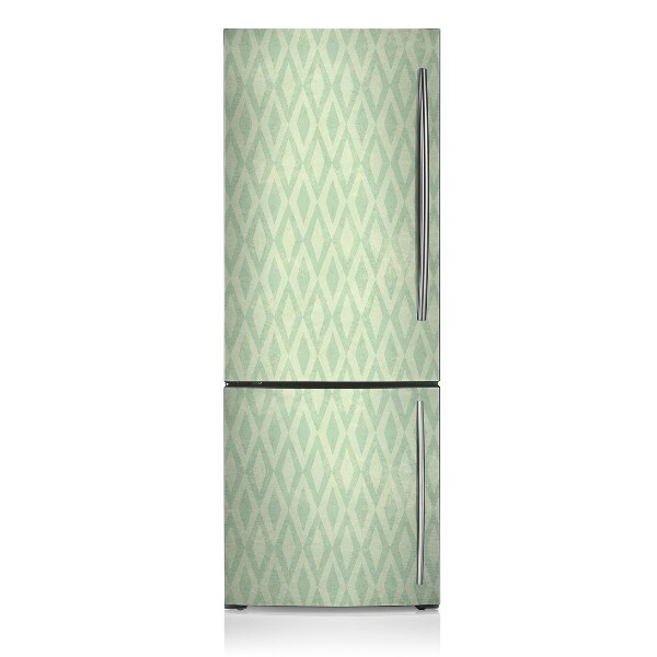 Decoration refrigerator cover Green diamonds