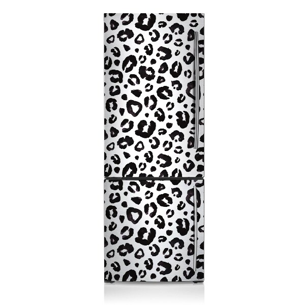 Magnetic refrigerator cover Black and white cow patches