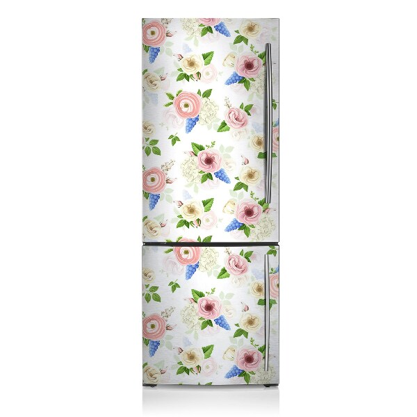 Decoration refrigerator cover Drawn flowers