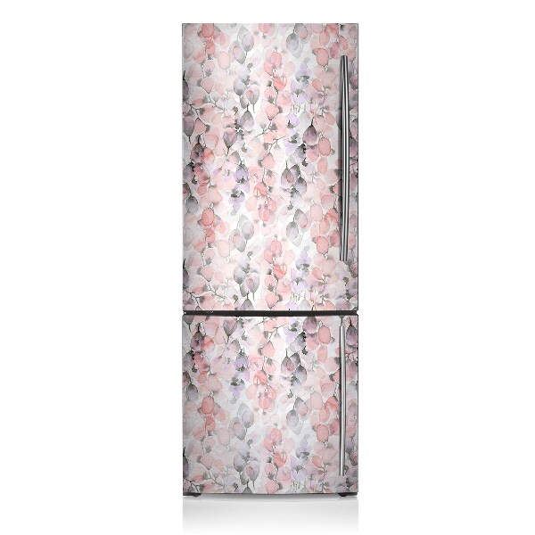 Magnetic refrigerator cover Painted flowers