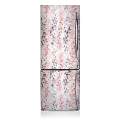 Magnetic refrigerator cover Painted flowers