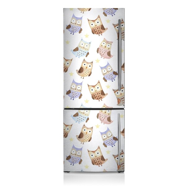 Decoration refrigerator cover Owl words