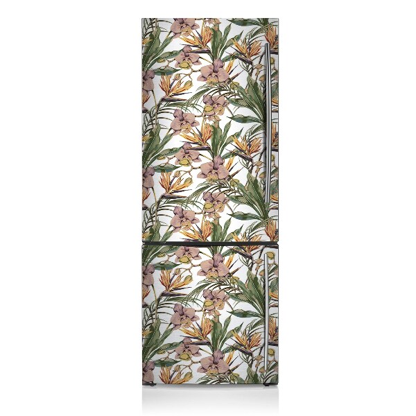 Magnetic refrigerator cover Botanical leaves